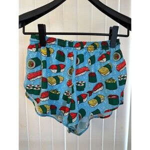 Men’s BOA Side Split Sushi All Over Print Running Shorts Size Small *Read*